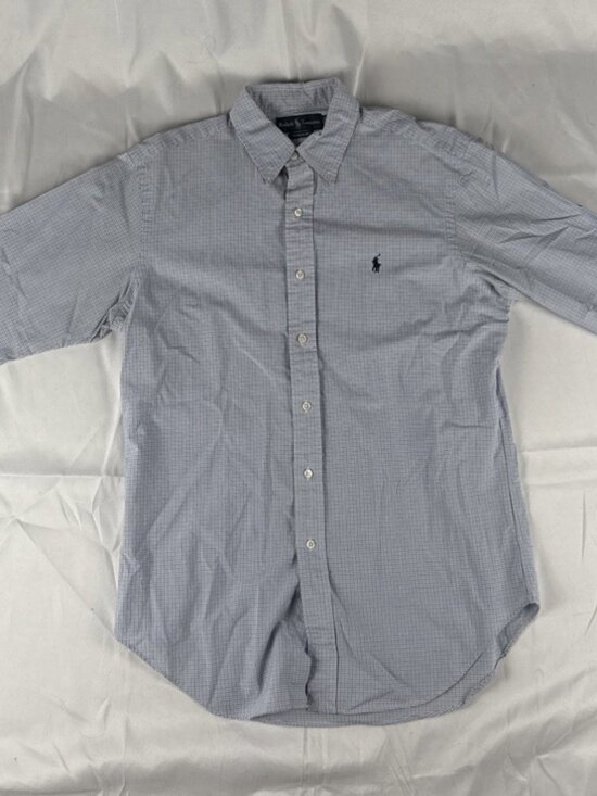 VTG Ralph Lauren Mens Size 15 1/2 32/33 Classic Fit Oxford Striped Button Down - Picture 1 of 12